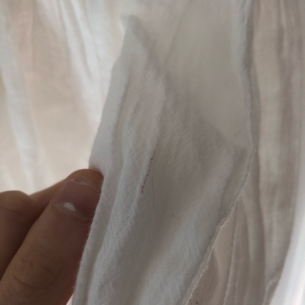 Faherty White Button-Down Blouse - Picture 9 of 16